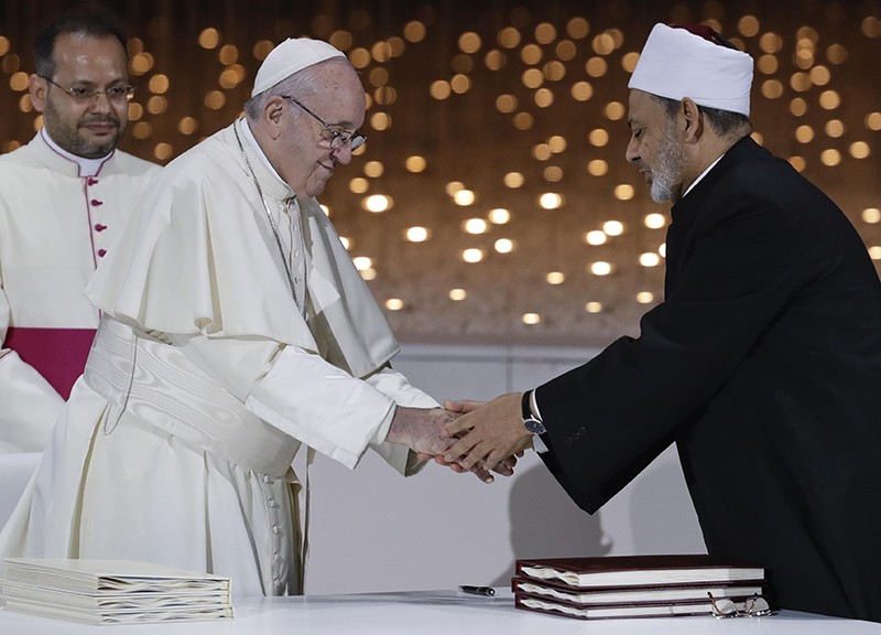 خطاب البابا فرنسيس في أبو ظبي  "مؤتمر الأخوة الإنسانية"